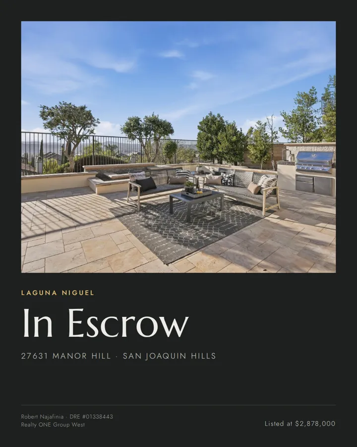 In escrow announcement post for 27631 Manor Hill